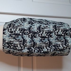 ANN TAYLOR SKIRT MINI NAVY BLUE PRINT SIZE 2 WOMENS 2